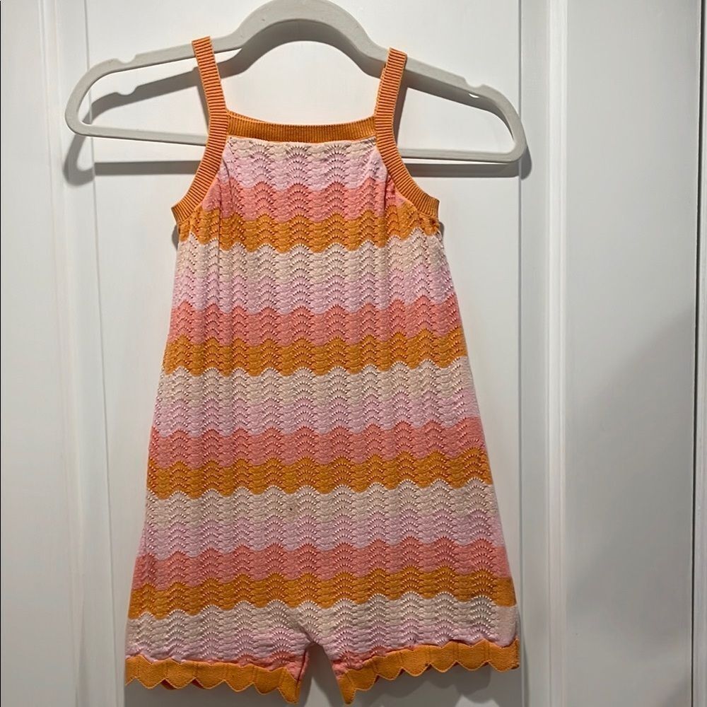 Colorful Striped Kids Romper size 7-8